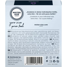 Preservativi MISTER SIZE Taglia XXXL 69 MM – Comfort e sicurezza per un'esperienza piacevole