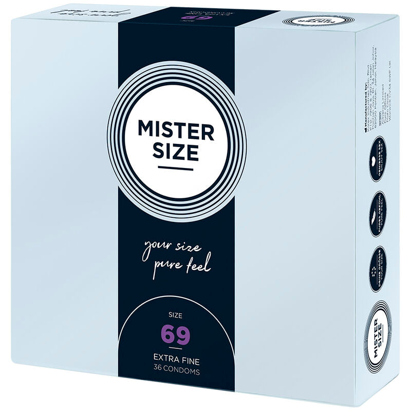 Comprar MISTER SIZE Preservativos Talla XXXL 69 MM – Comodidad Superior Para Hombres Con Mayor Tamaño-PRESERVATIVOS-Noxtic