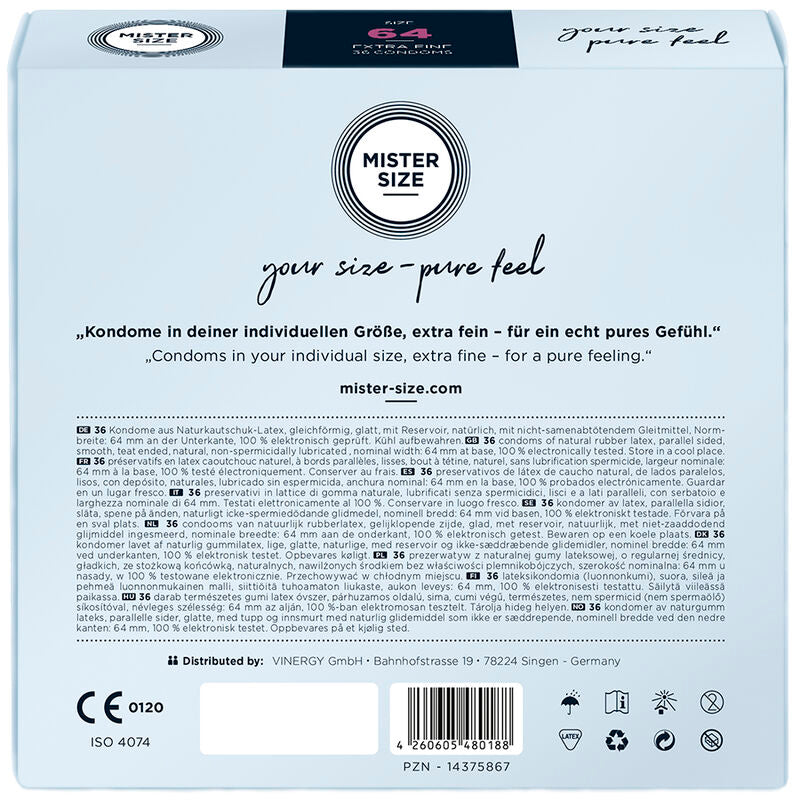 Comprar MISTER SIZE Preservativos Talla XXL 64 Mm – Ajuste Perfecto Para Mayor Comodidad-PRESERVATIVOS-Noxtic