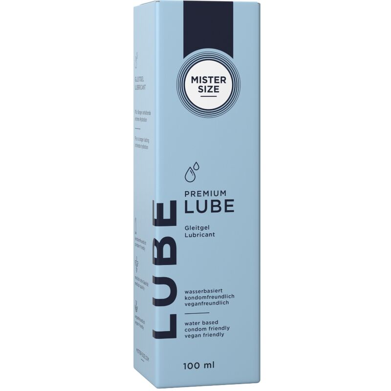 Lubrificante Premium Mister Size 100 ML – Lubrificante delicato a base d'acqua per il benessere sessuale