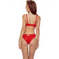 PASSION Denelia Set Tanga y Top Rojo S/M – Diseño Sofisticado Para Resaltar Tu Sensualidad
