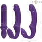 INTENSE Jill Vibrador Doble 20 CM Violeta – Diseño Control Remoto Para Experiencia Única