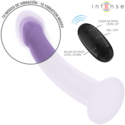 INTENSE Eddie Vibrador Morado – 10 Modos De Vibración Con Control Remoto Para Placer Personalizado