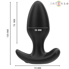 Comprar Intense Joey Plug Anal Negro – Plug Con 10 Modos De Vibración Y Control Remoto-Noxtic