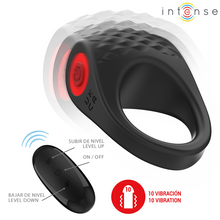 Comprar INTENSE Clover Anillo Vibrador Negro – Diseño Elegante Con 10 Modos De Vibración-Noxtic