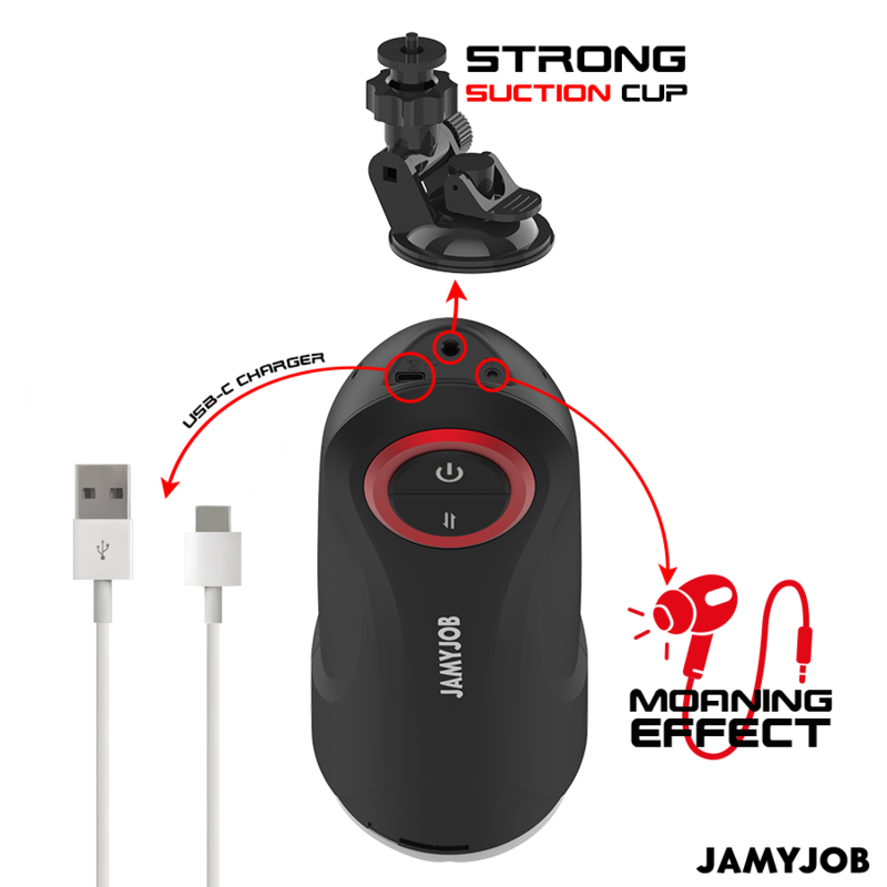 JAMYJOB Gravity Masturbatore automatico – Dispositivo innovativo con 5 modalità di stimolazione