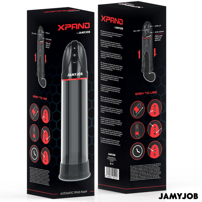Comprar JAMYJOB XPAND Bomba Automática Gris – Dispositivo Innovador Con Tres Niveles De Succión-Noxtic