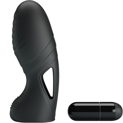 Pretty Love Alan Black Vibratore da dito – Design ergonomico in silicone per un piacere intenso