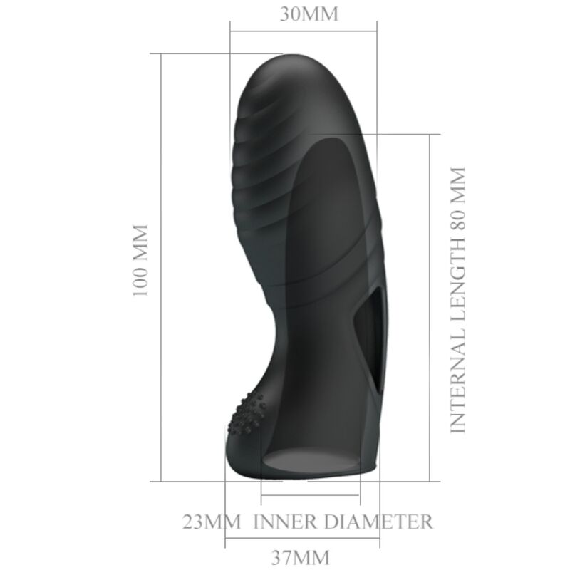 Comprar Pretty Love Alan Vibrador De Dedo Negro – Diseño Ergonómico De Silicona Para Placer Intenso-Noxtic