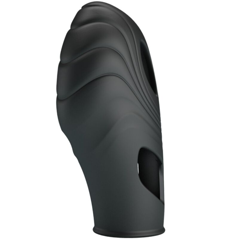 PRETTY LOVE Lich Vibratore da dito nero – Design ergonomico in silicone per un piacere intenso