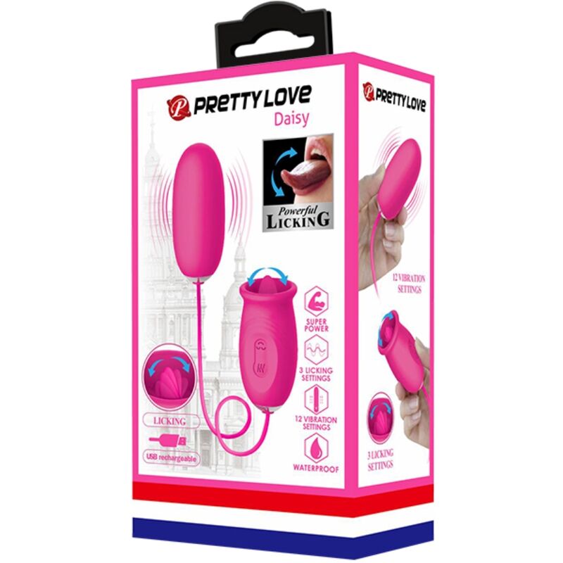 Pretty Love Daisy Huevo Vibrador – Diseño Elegante Con Lengua Estimuladora Para Placer Sensible