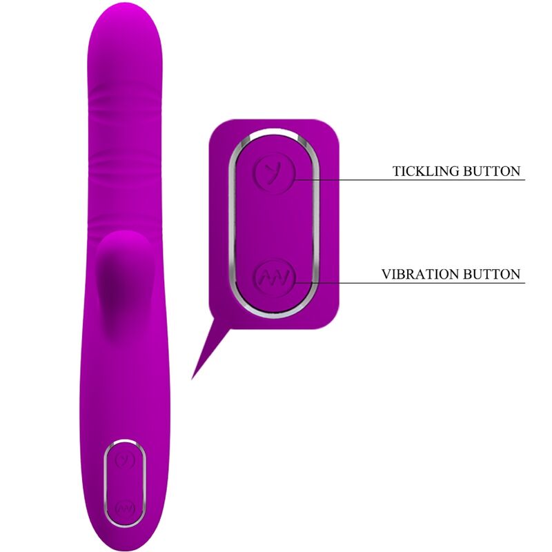 Pretty Love Angelique Vibratore Multifunzione Viola – Stimolazione Versatile con 12 Modalità di Vibrazione