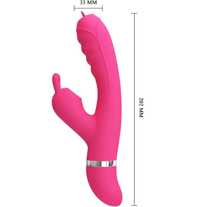 PRETTY LOVE - PHOENIX PINK MULTIFUNCTION RABBIT VIBRATOR