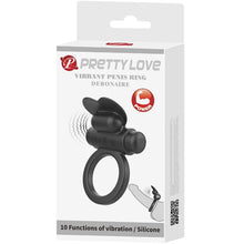 PRETTY LOVE - DEBONAIRE VIBRATING RABBIT RING 10 VIBRATIONS BLACK