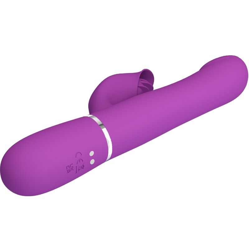 PRETTY LOVE - 4-IN-1 MULTIFUNCTIONAL VIBRATOR &amp; STIMULATOR PURPLE