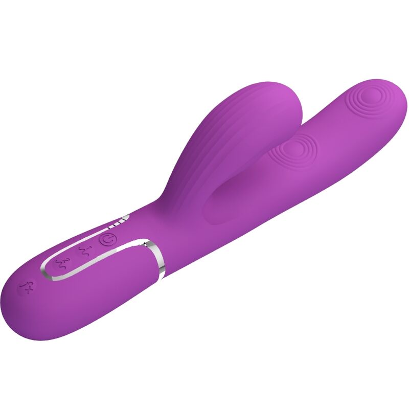 Pretty Love Perlita Vibrador Rabbit Multifunción Morado – Diseño Elegante Con 7 Modos De Vibración