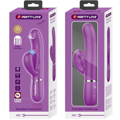 Pretty Love Perlita Vibrador Rabbit Multifunción Morado – Diseño Elegante Con 7 Modos De Vibración