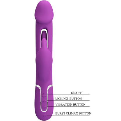 Pretty Love Kampas Vibrador Rabbit Multifunción – Diseño Ergonómico Con Funcionalidad Versátil