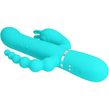 PRETTY LOVE - CAMMY TRIPLE RABBIT VIBRATOR MULTIFUNCTION 4 IN 1 BLUE
