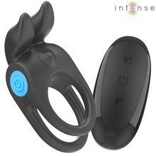 Comprar INTENSE Anillo Doble Vibrador SAM Negro – Diseño Elegante Con 10 Modos De Vibración-Noxtic