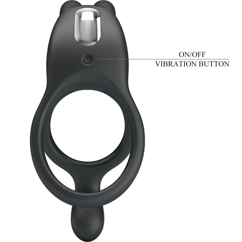 Anello vibrante Pretty Love Seth Double Rabbit – Design ergonomico con 7 modalità di vibrazione
