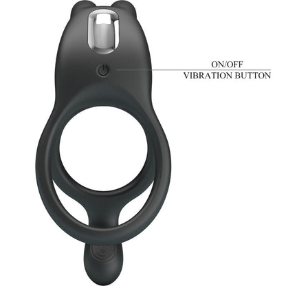 Anello vibrante Pretty Love Seth Double Rabbit – Design ergonomico con 7 modalità di vibrazione