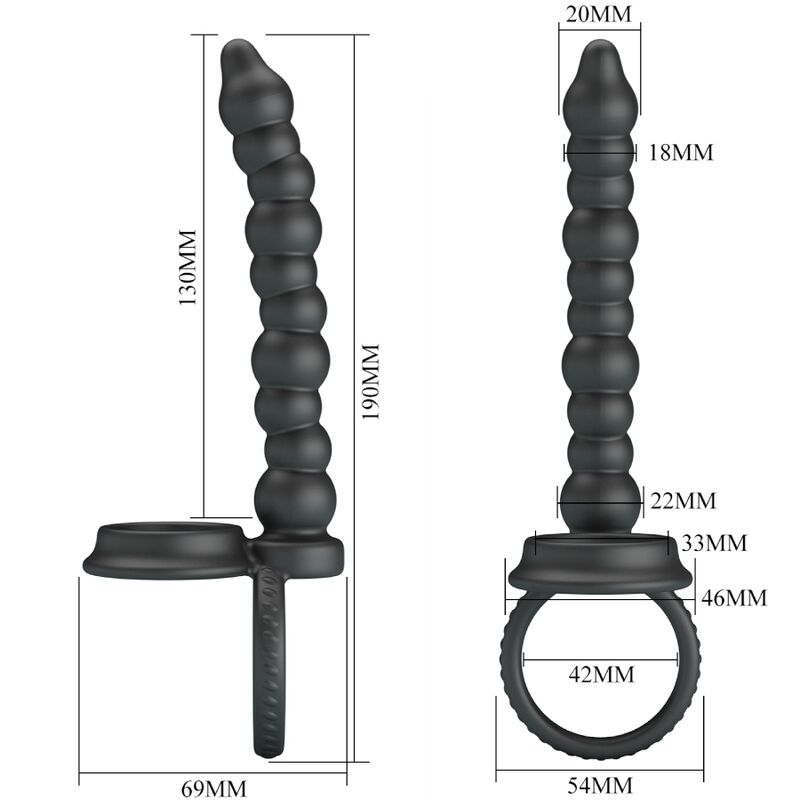Comprar PRETTY LOVE Dillion Anillo Para Placer Intenso – Diseño Versátil Con Cuentas Estimulantes-Noxtic