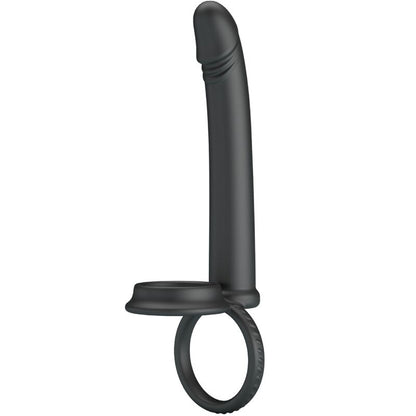 PRETTY LOVE - MOSES DOUBLE COCK RING FOR DONLE PENETRATION BLACK
