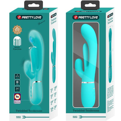 PRETTY LOVE - SHANIA TRIPLE RABBIT VIBRATOR MULTIFUNCTION 3 IN 1