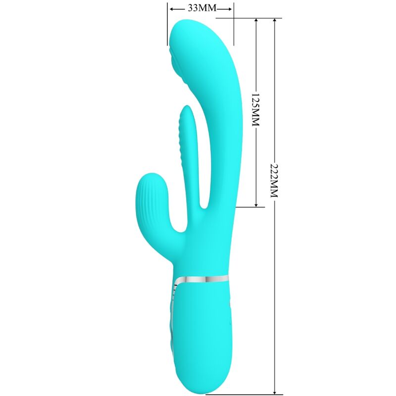 PRETTY LOVE - SHANIA TRIPLE RABBIT VIBRATOR MULTIFUNCTION 3 IN 1