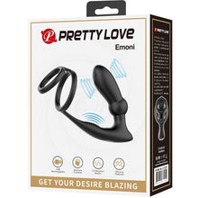 Pretty Love Emoni Anillo Y Plug Anal – Experiencia Única Con 12 Modos De Vibración