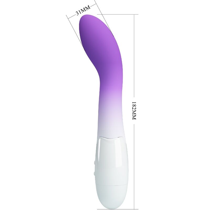 Pretty Love Bishop Vibrador Punto G Morado – Vibrador Con 30 Modos De Vibración Para Estimulación Personalizada