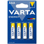 Comprar VARTA Energy Pila Alcalina AAA LR03 Blister 4 Unidades – Energía Confiable Para Dispositivos Electrónicos-Noxtic