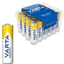 VARTA - ENERGY ALKALINE BATTERY AA LR6 PACK * 24 BATTERIES