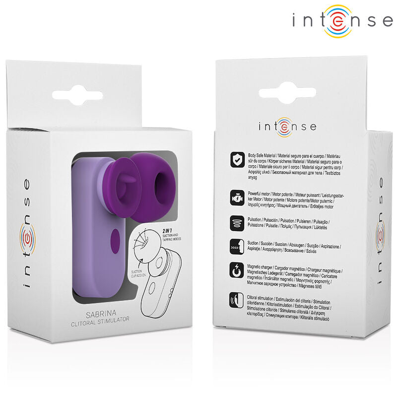 INTENSE - SABRINA TRAVEL SET VIOLET CLITORAL STIMULATOR