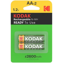 KODAK - BLISTER BATTERIA RICARICABILE HR6 AA 2600 mAh*2