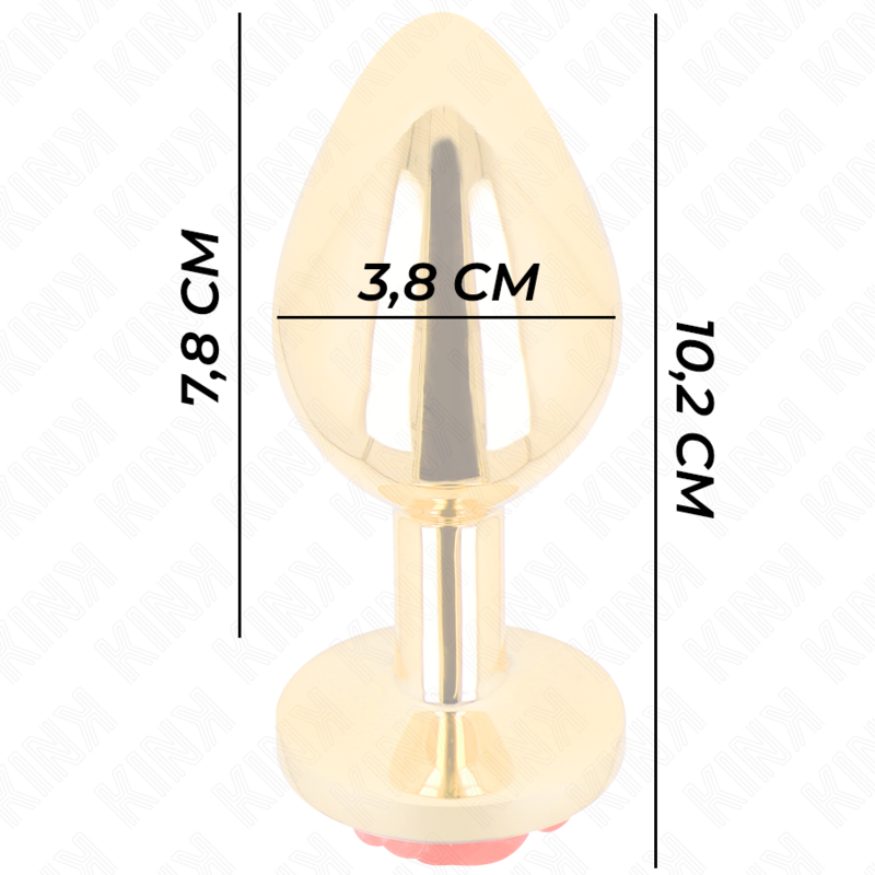 KINK Gold Anal Plug Taglia L – Elegante giocattolo per nuove sensazioni con design sofisticato