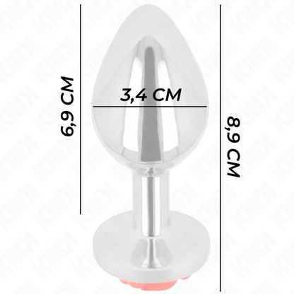 Comprar KINK Plug Anal Rosa Roja Talla M – Diseño Elegante Para Exploración Sensual-Noxtic