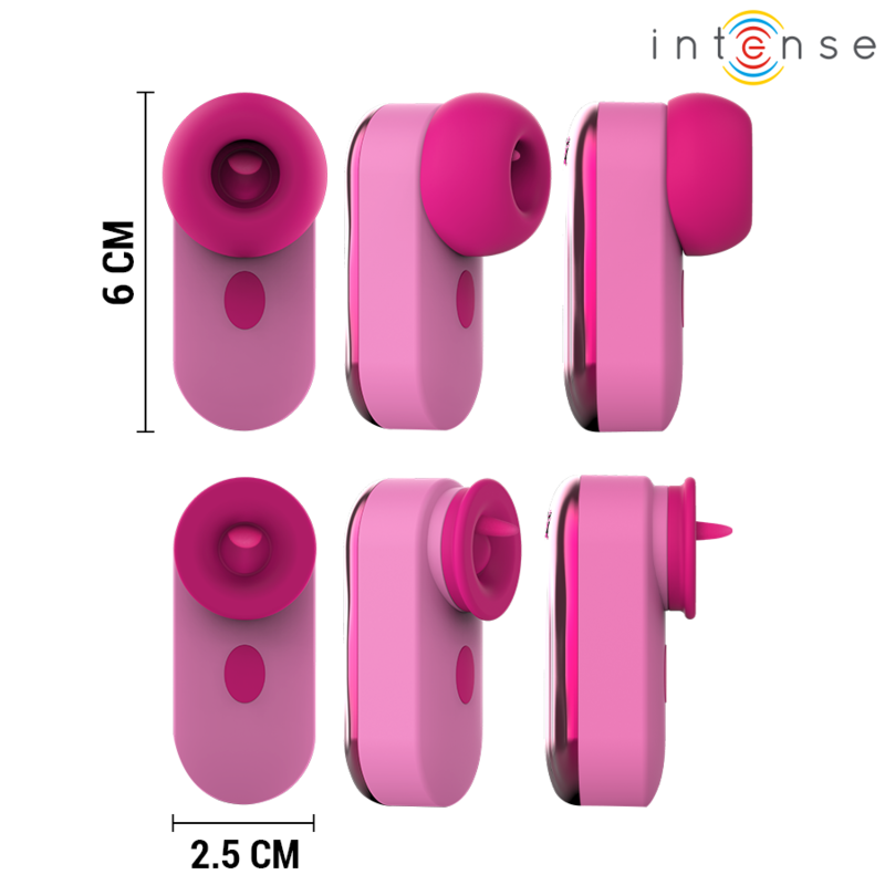 INTENSE - SABRINA TRAVEL PINK CLITORAL STIMULATOR SET