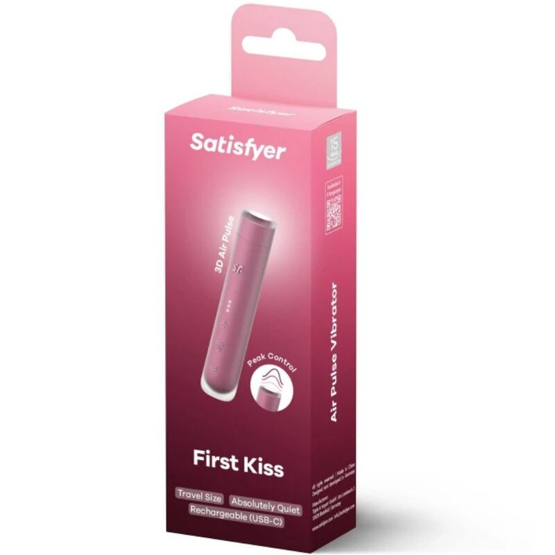 Satisfyer First Kiss Granate – Mini Estimulador Discreto Con Diseño Elegante Para Viajes