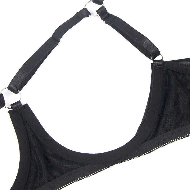 SUBBLIME Reggiseno con fiocco nero regolabile SM – Lingerie elegante per comfort e stile