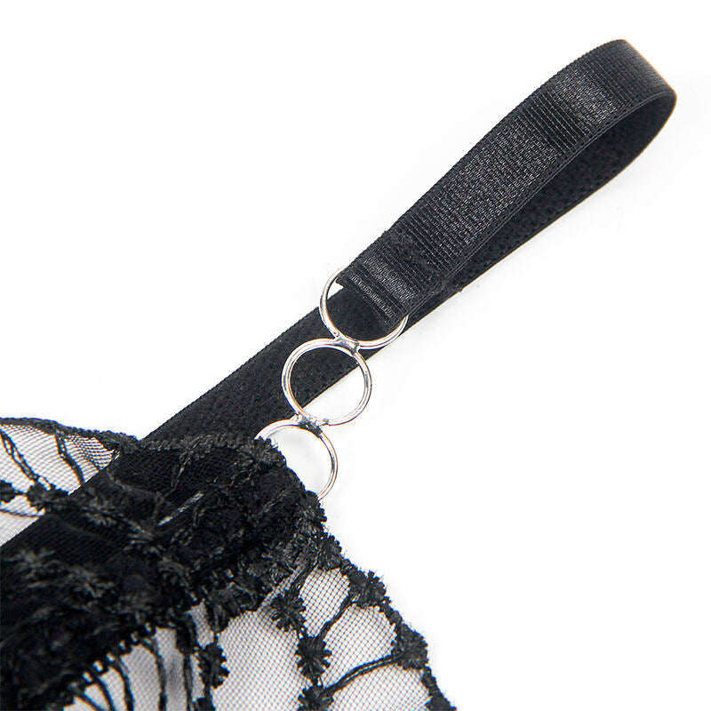 SUBBLIME Body Transparente Con Encaje Negro Talla S M – Diseño Elegante Para Comodidad Diaria