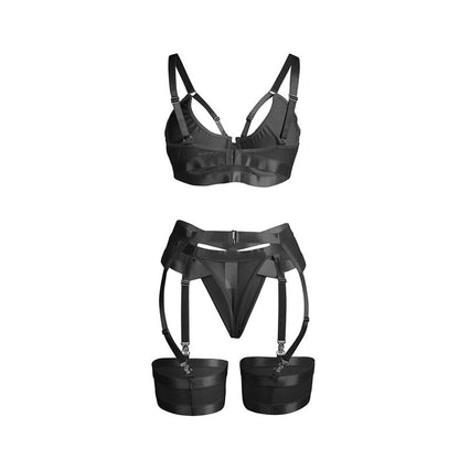 Comprar SUBBLIME Conjunto Sujetador Con Liguero Negro L/XL – Elegancia Y Comodidad Para Ocasiones Especiales-Noxtic