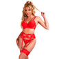 Comprar SUBBLIME Conjunto Sujetador Con Liguero Rojo S M – Lencería Elegante Con Estilo Sensual-Noxtic