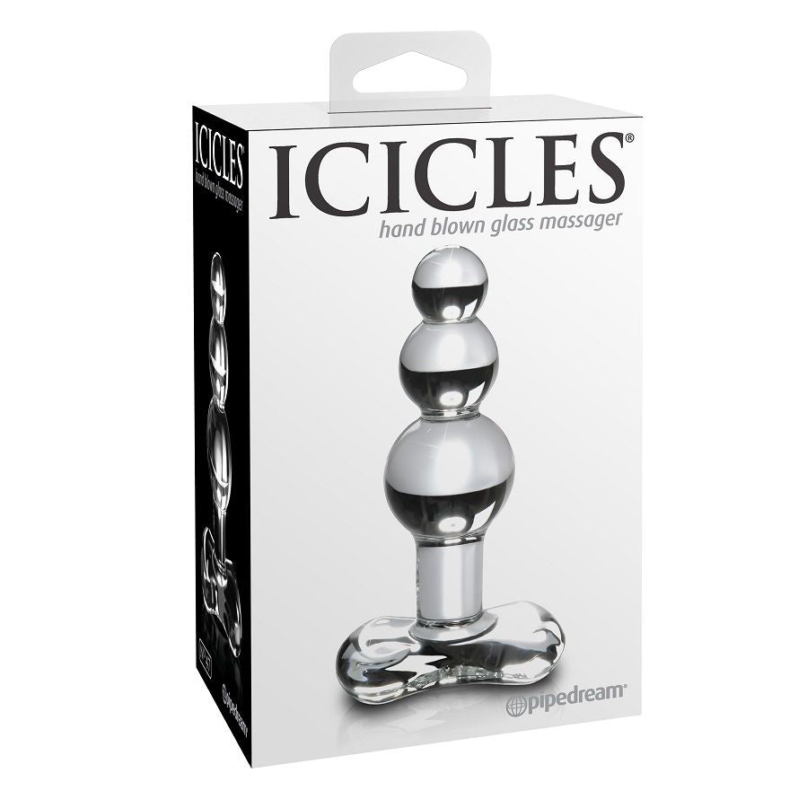 ICICLES N. 47 Masajeador De Cristal – Diseño Elegante Con Punta Cónica Para Fácil Inserción