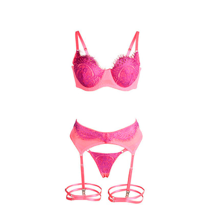 Comprar SUBBLIME Conjunto Sujetador Con Encaje Rosa Y Morado L XL – Diseño Elegante Con Comodidad Sensorial-Noxtic