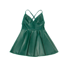 Comprar SUBBLIME Camisón Verde Con Tirantes De Cuero – Estilo Sofisticado Y Comodidad Diaria-Noxtic