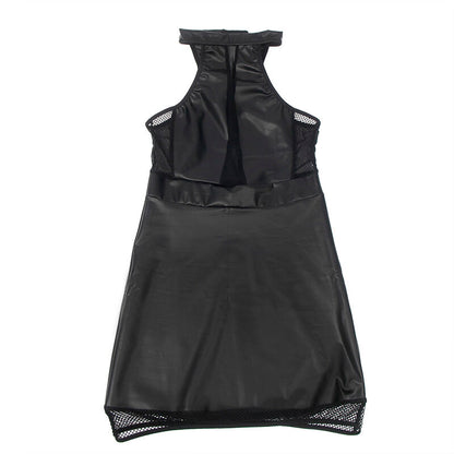 Comprar SUBBLIME Vestido Cuello Halter Negro L/XL – Diseño Elegante Con Transparencias Para Ocasiones Especiales-Noxtic