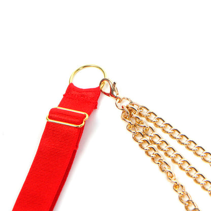 Comprar SUBBLIME Conjunto Sujetador Con Cadenas Y Corazón De Malla Rojo L/XL – Diseño Elegante Y Audaz Para Comodidad Diaria-Noxtic
