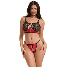 Comprar SUBBLIME Conjunto Sujetador de Malla de Charol Rojo L/XL – Diseño Moderno y Sensual Para Mujeres-Noxtic